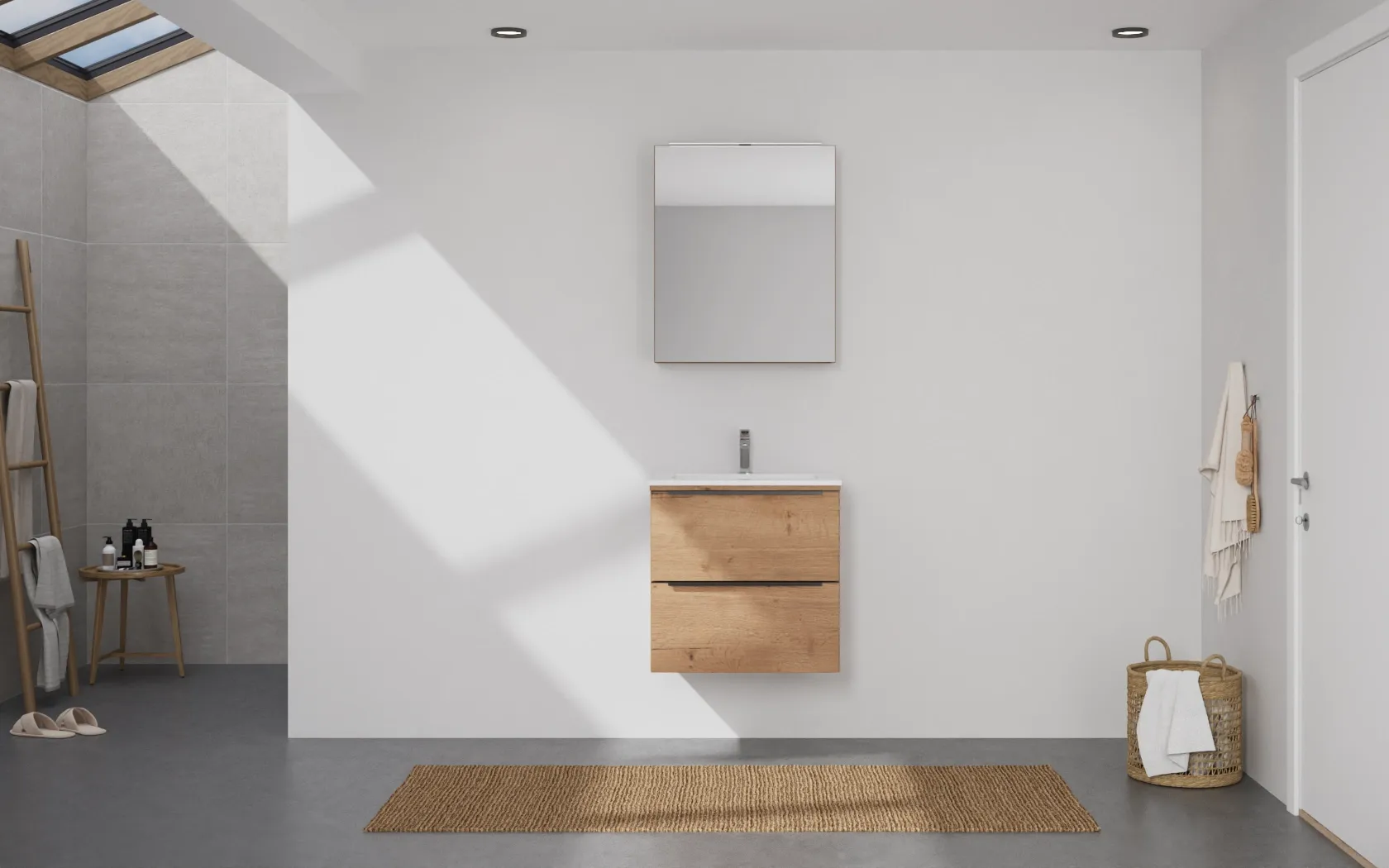 Atlas Ensemble sous vasque avec miroir 0